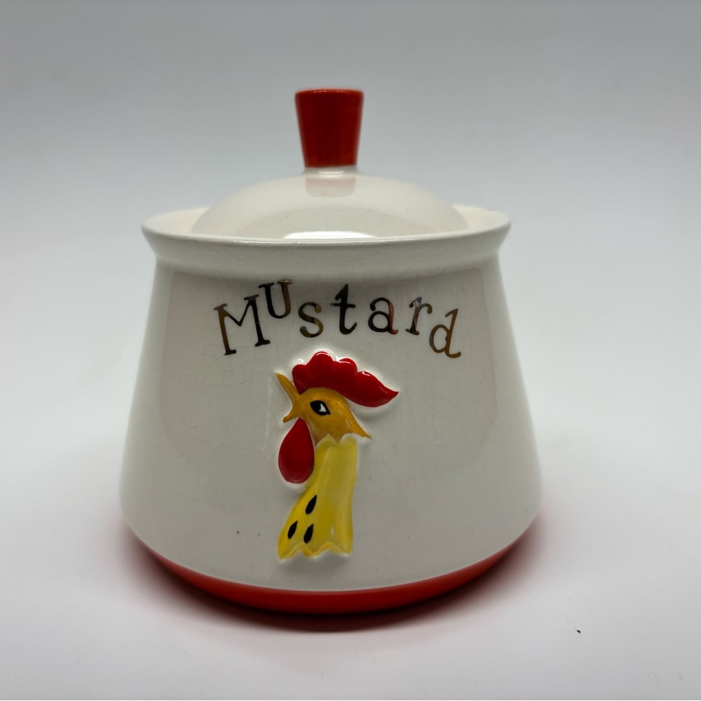 Holt Howard 1962 Mustard Jar With Lid And Spoon (RARE)